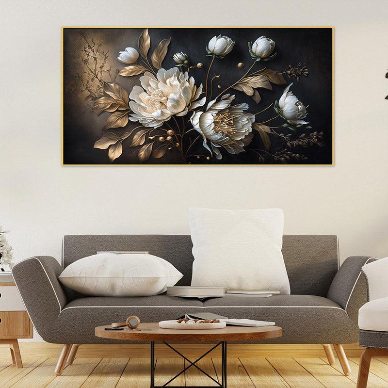 Buy Ellerslee Floral Wall Painting With Frame Wall Art & Paintings from Vaaree