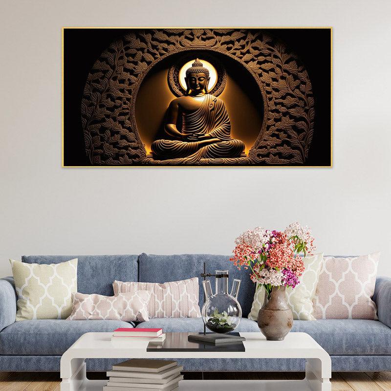 Buy Gyani Buddha Wall Painting With Frame Wall Art & Paintings from Vaaree