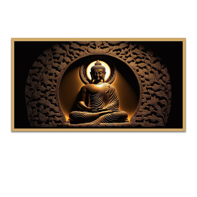 Buy Gyani Buddha Wall Painting With Frame Wall Art & Paintings from Vaaree