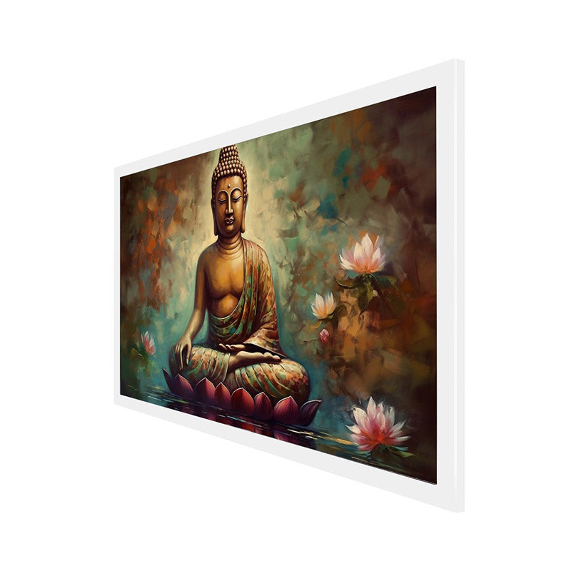 Buy Mahatma Wall Painting With Frame Wall Art & Paintings from Vaaree