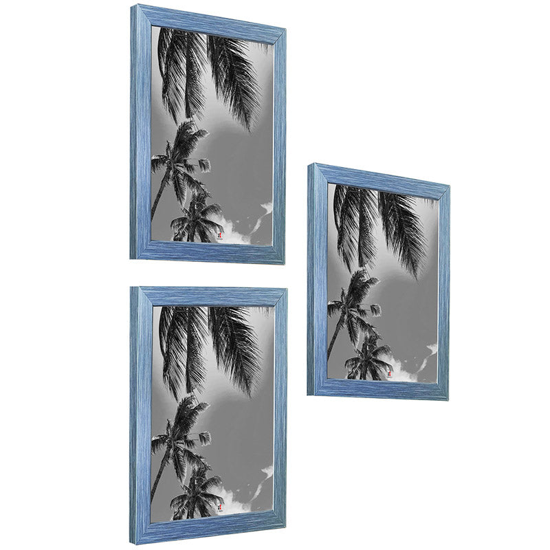 Buy Arabella Photo Frame (Blue) - Set of Three Photo Frames from Vaaree