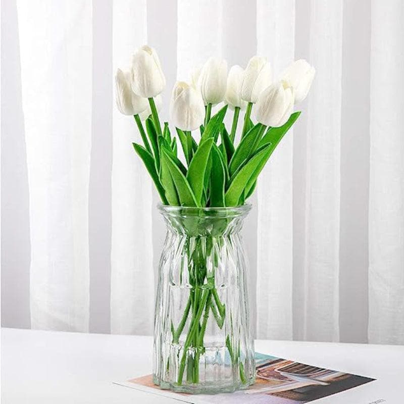 Buy Tulips so Pure Artificial Flower (5 cms) - Set Of Ten Artificial Flowers from Vaaree