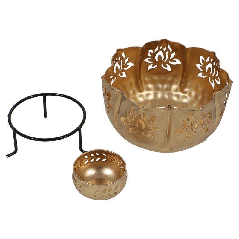 Buy Dandora Lotus Urli - Set Of Ten Urli from Vaaree