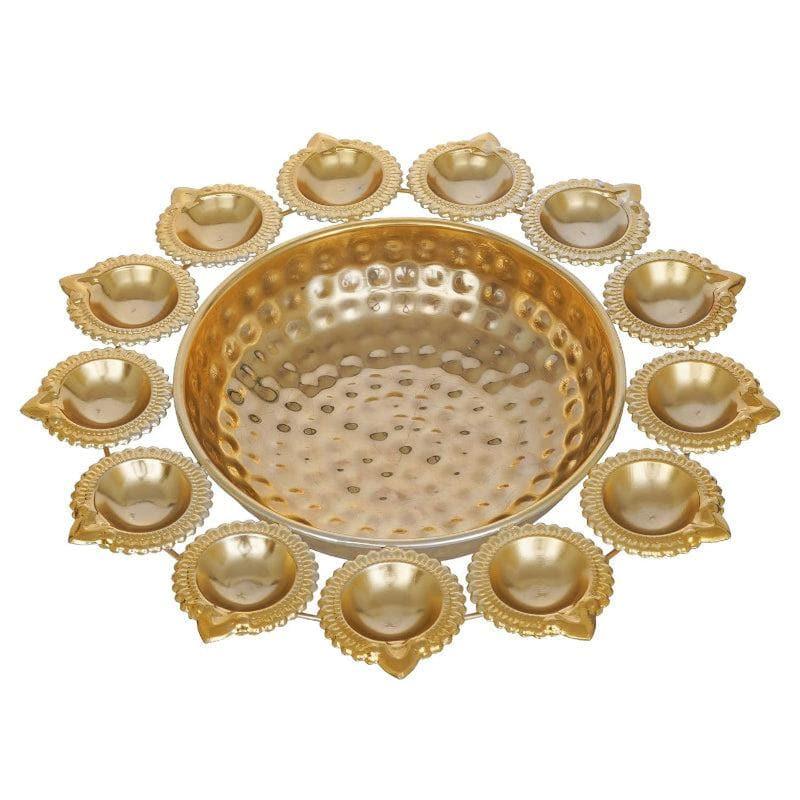 Buy Decorative Urli With Diya Holder Urli from Vaaree