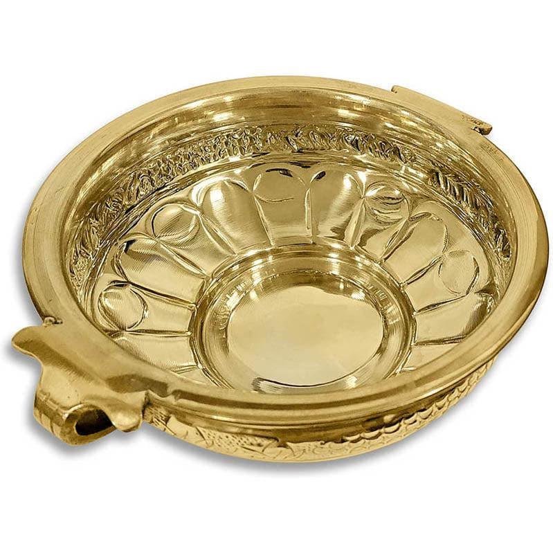 Festive Accents - Embossed Decorative Brass Urli