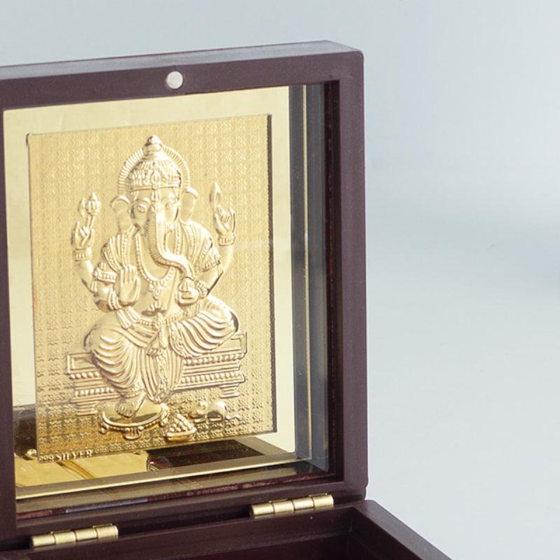 Buy Ganesha Pooja Gold Foil Religious Accent Festive Accents from Vaaree