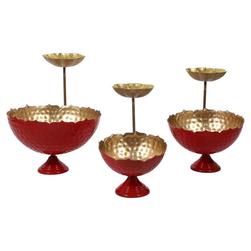 Buy Kanshiki Kalyan Urli (Red) - Set Of Six Urli from Vaaree