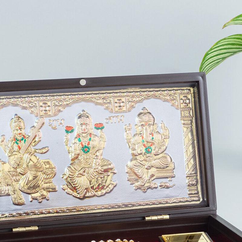 Buy Laxmi Ganesha Saraswati Religious Accent - White Festive Accents from Vaaree