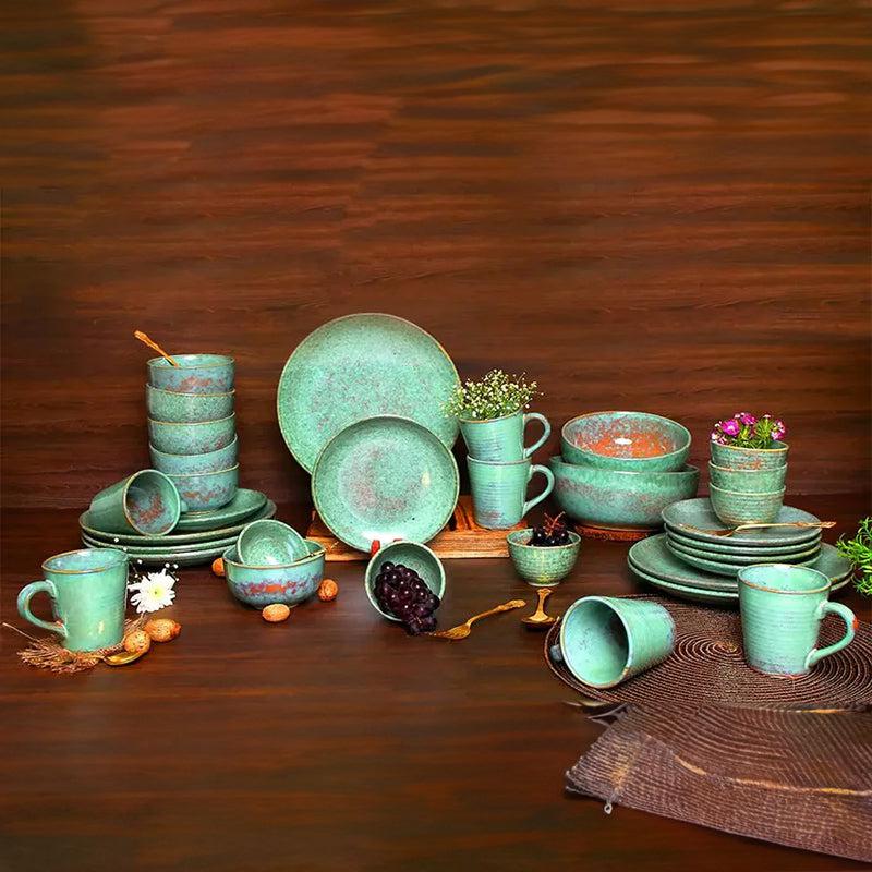 Buy Lexira Handmade Dinner Set - Thirty Two Piece Set Dinner Set from Vaaree