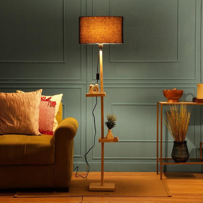 Buy Aloda Moga Floor Lamp With Shelf Floor Lamp from Vaaree