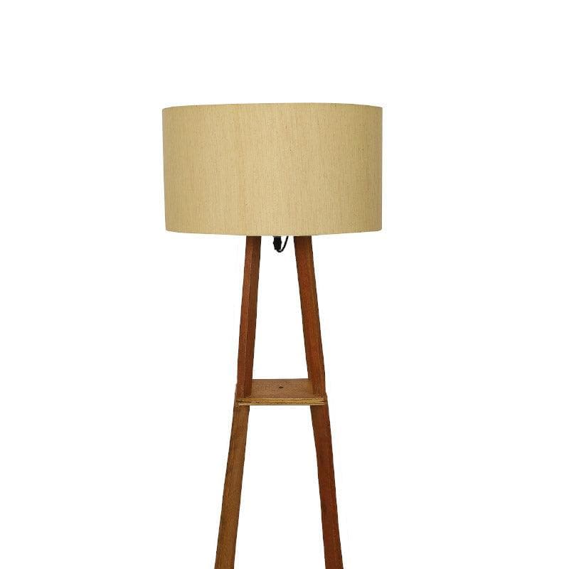 Floor Lamp - Blace Netima Floor Lamp With Shelf- Beige