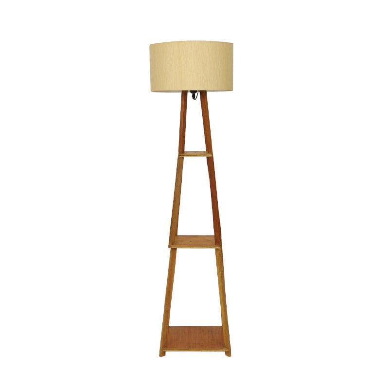 Floor Lamp - Blace Netima Floor Lamp With Shelf- Beige