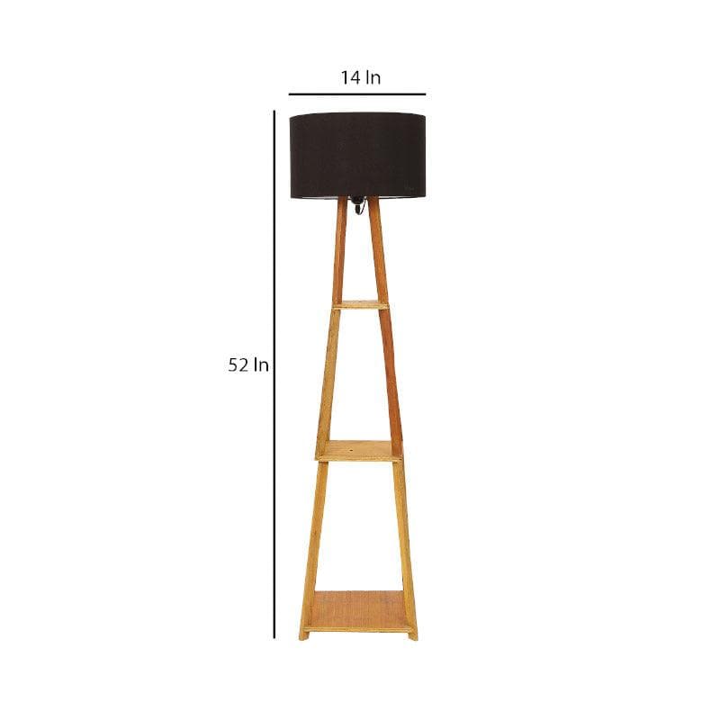 Buy Blace Netima Floor Lamp With Shelf - Black Floor Lamp from Vaaree