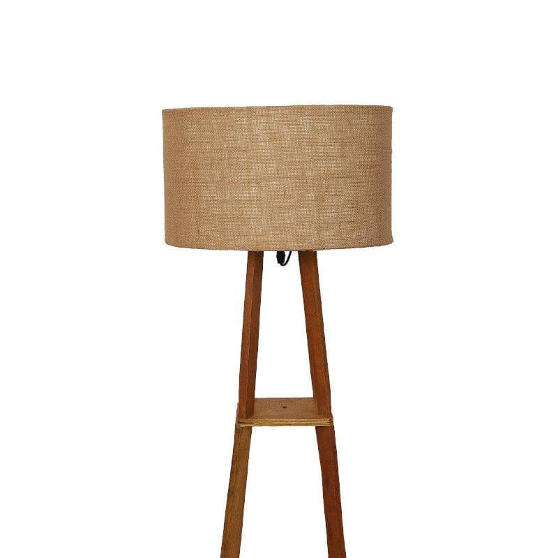 Buy Blace Netima Floor Lamp With Shelf - Buff Floor Lamp from Vaaree