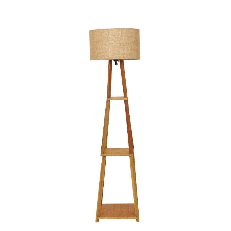 Buy Blace Netima Floor Lamp With Shelf - Buff Floor Lamp from Vaaree