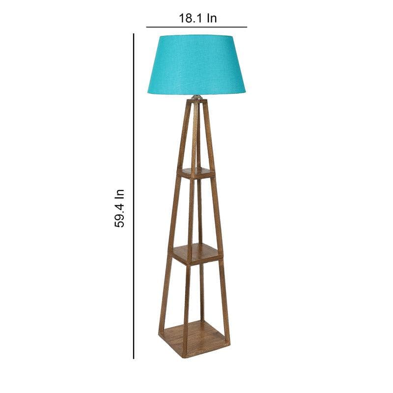 Buy Blace Netima Floor Lamp With Shelf - Cloud White Floor Lamp from Vaaree