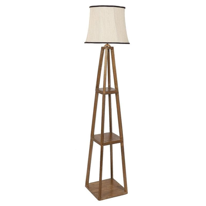Floor Lamp - Blace Netima Floor Lamp With Shelf - Cream