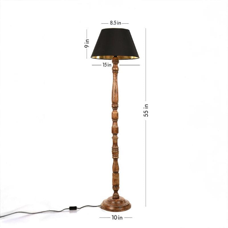 Buy Black Taper Norfolk Floor Lamp Floor Lamp from Vaaree