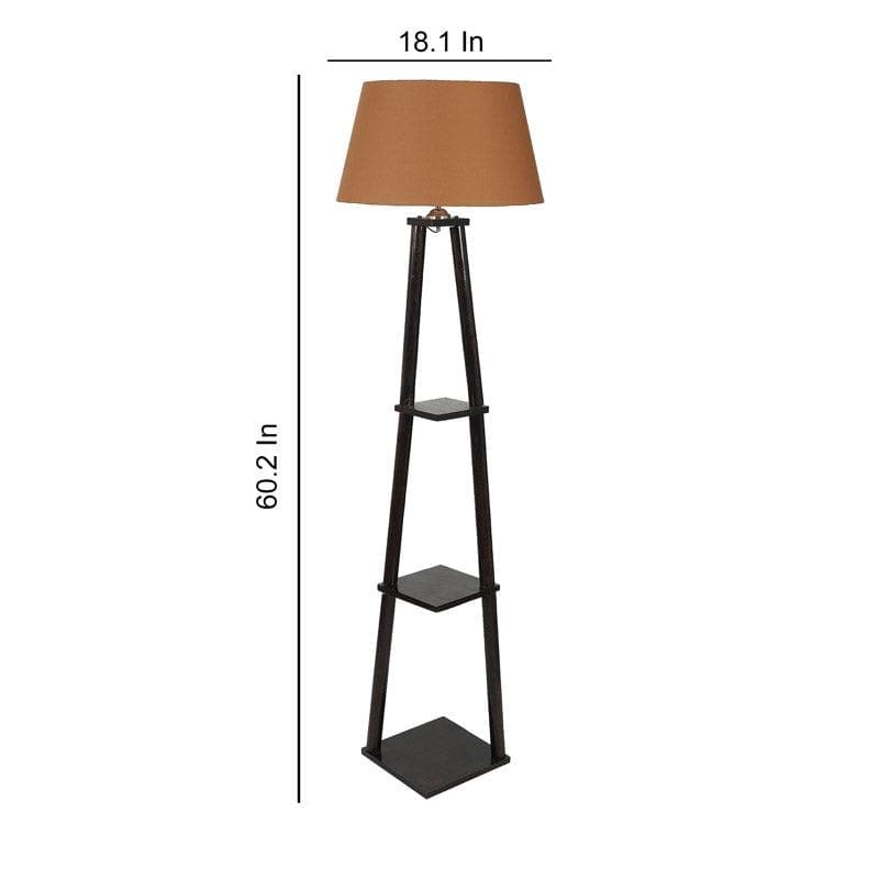 Buy Camella Floor Lamp With Shelf - Buff Floor Lamp from Vaaree