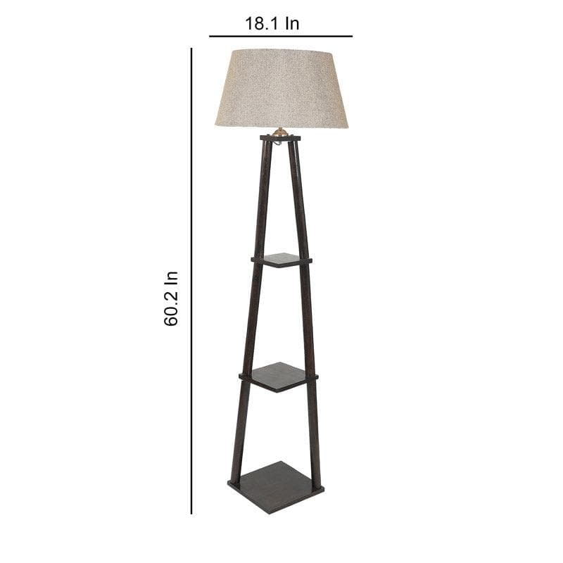 Buy Camella Floor Lamp With Shelf - White Floor Lamp from Vaaree