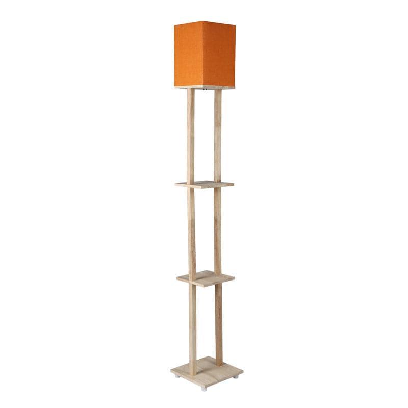 Floor Lamp - Canary Gleam Floor Lamp With Shelf