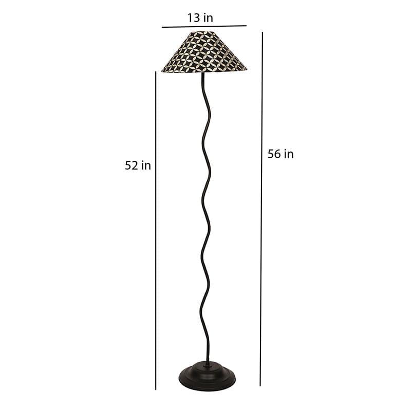 Buy Chevronic Wavo Floor Lamp Floor Lamp from Vaaree