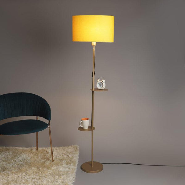 Floor Lamp - Citrine Kia Floor Lamp With Shelf