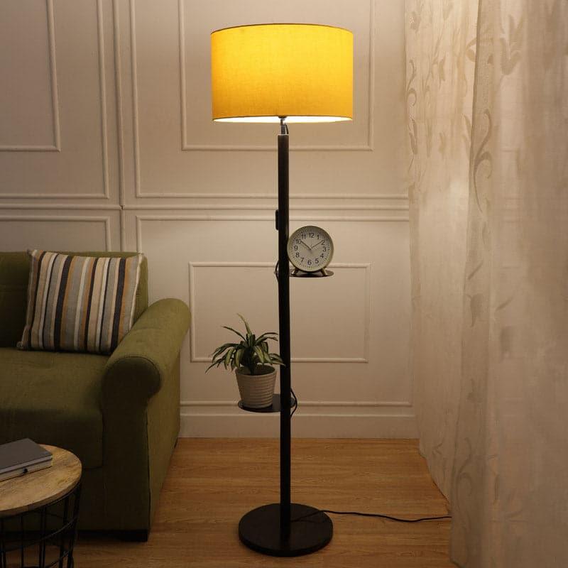 Floor Lamp - Citrine Musa Floor Lamp With Shelf