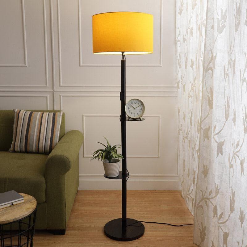 Floor Lamp - Citrine Musa Floor Lamp With Shelf