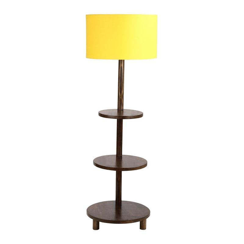 Floor Lamp - Citrine Runa Floor Lamp With Shelf