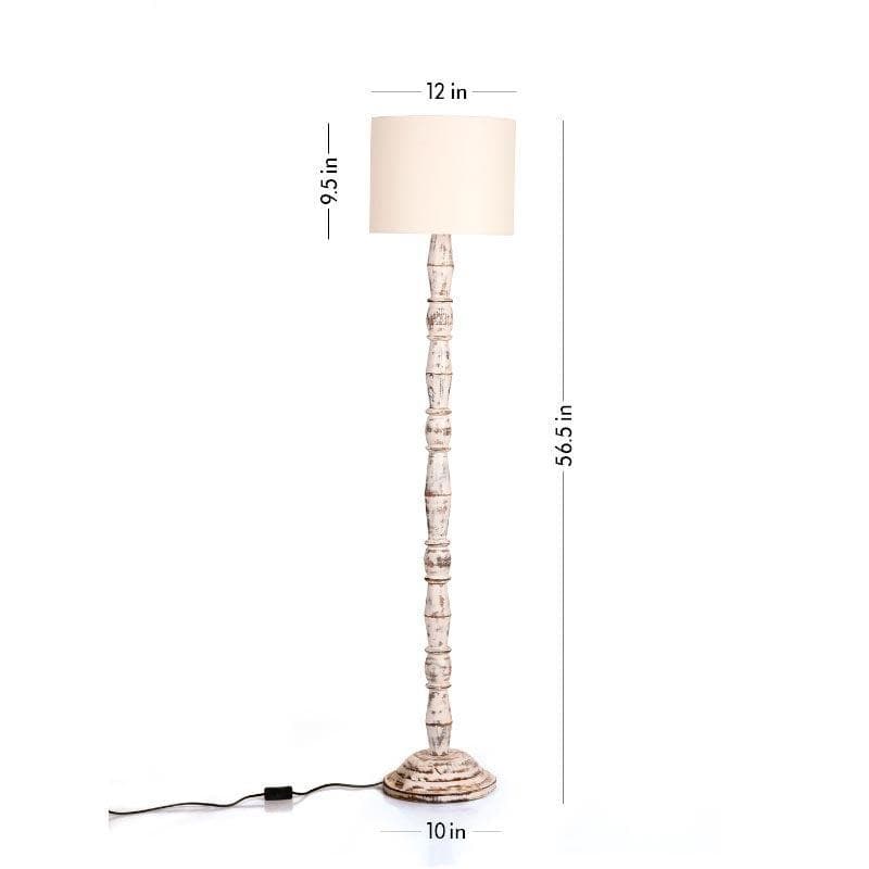 Buy Floor Lamp - Classic Chic Antique Stand Floor Lamp - White at Vaaree online