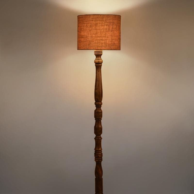 Buy Floor Lamp - Classic Chic Vintage Stand Floor Lamp - Brown at Vaaree online