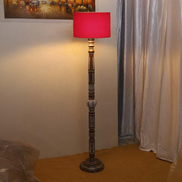 Floor Lamp - Colton Dona Floor Lamp - Cherry Red