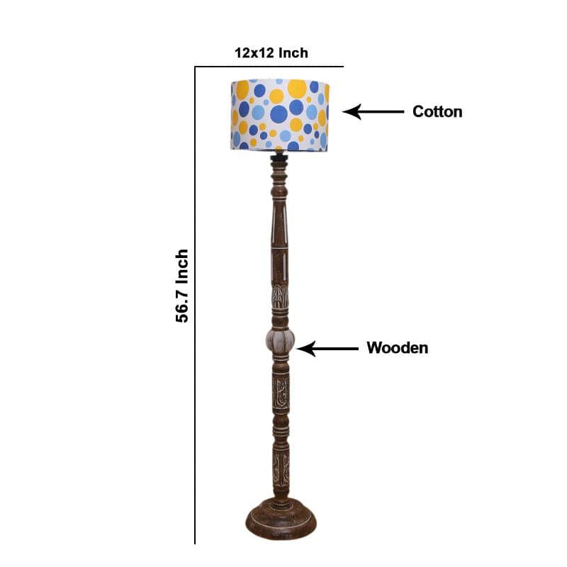 Floor Lamp - Colton Round Splashy Floor Lamp