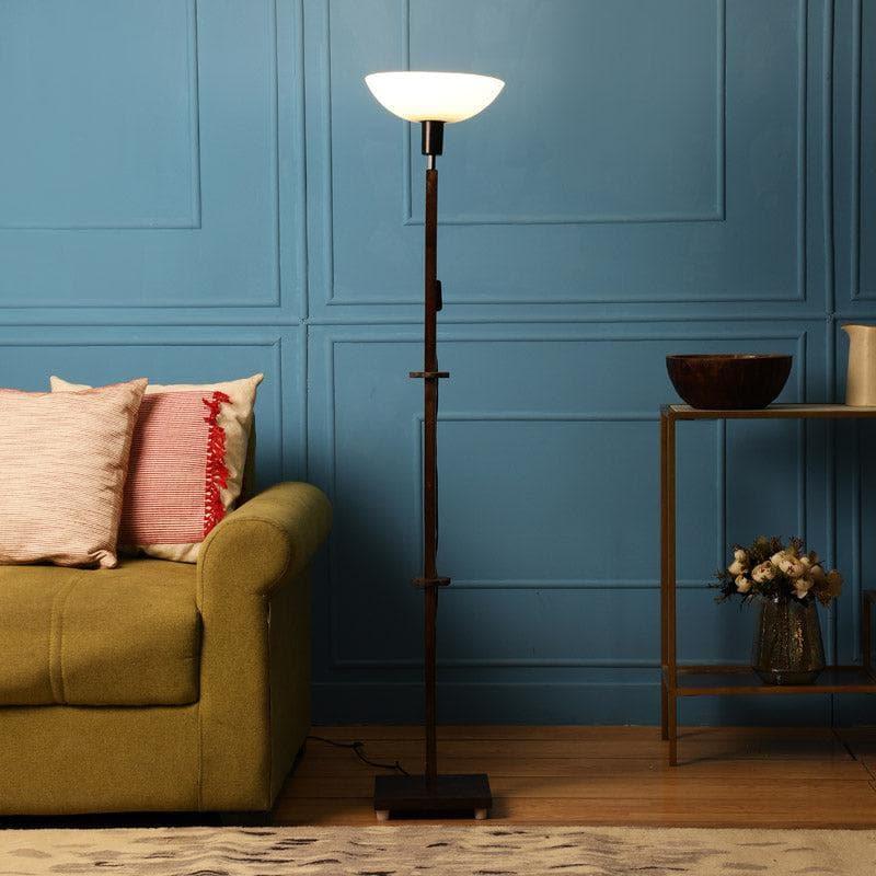 Floor Lamp - Corvina Black Mara Floor Lamp With Shelf