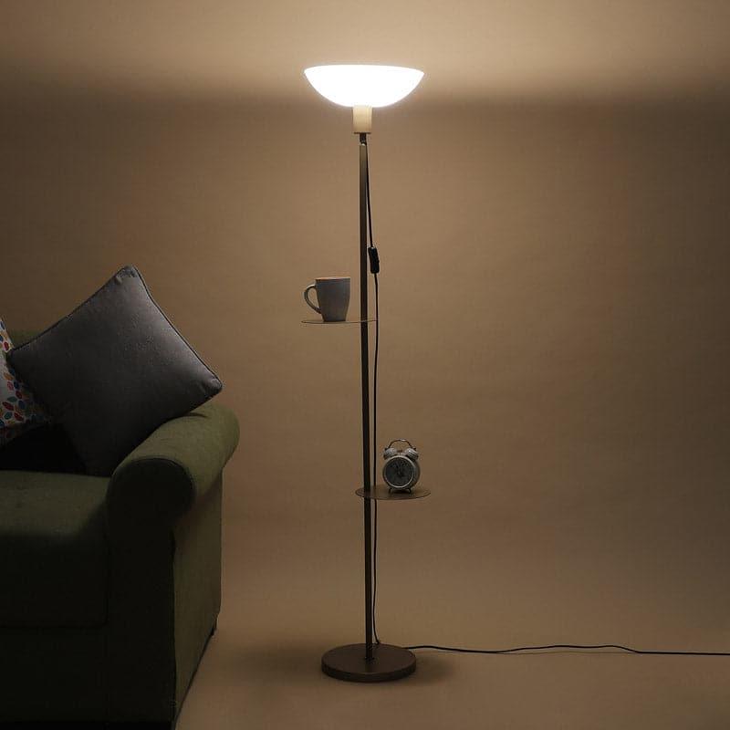 Floor Lamp - Corvina Gold Floor Lamp With Shelf