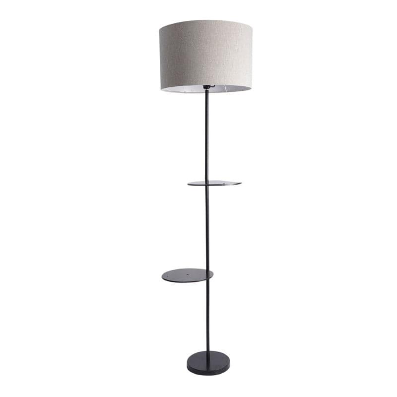 Floor Lamp - Dashe Black Floor Lamp With Shelf