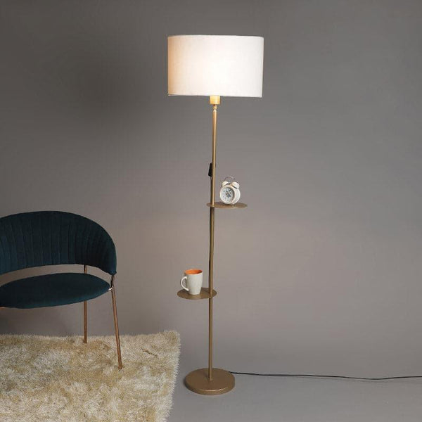 Floor Lamp - Davina Dawn Floor Lamp With Shelf