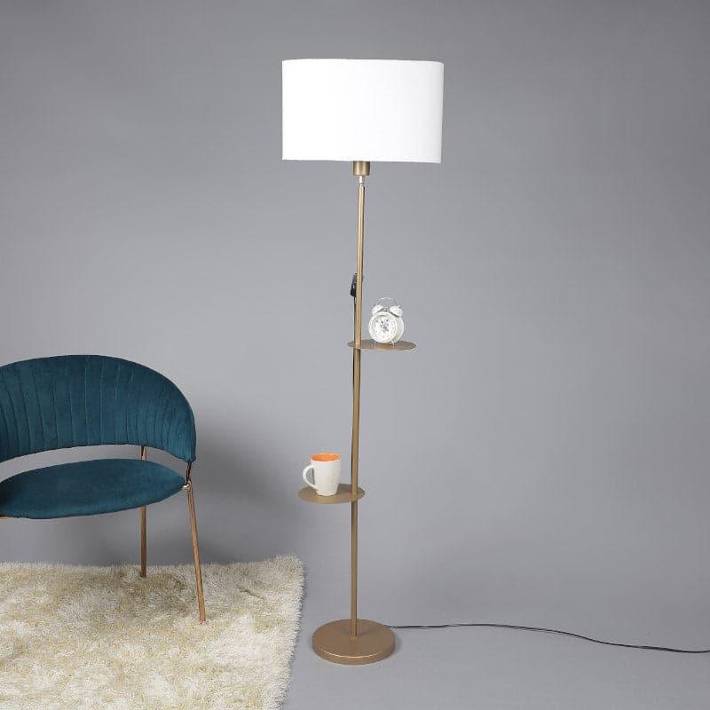 Buy Davina Dawn Floor Lamp With Shelf Floor Lamp from Vaaree