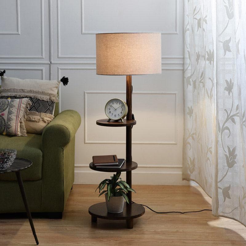 Buy Davina Runa Floor Lamp With Shelf Floor Lamp from Vaaree