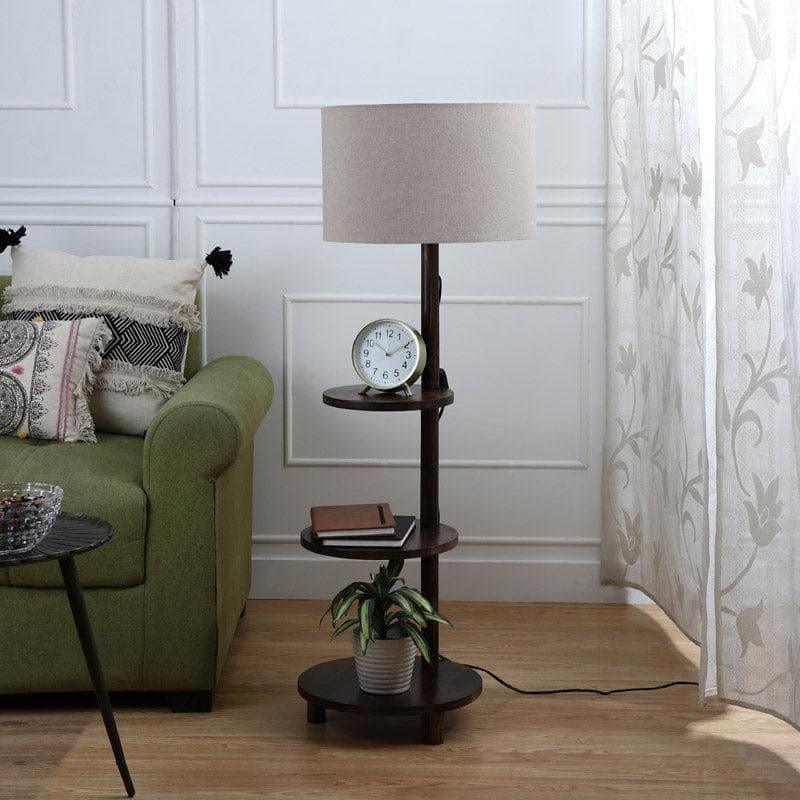 Buy Davina Runa Floor Lamp With Shelf Floor Lamp from Vaaree