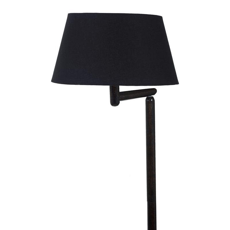 Buy Eartha Enya Floor Lamp With Shelf - Black Floor Lamp from Vaaree