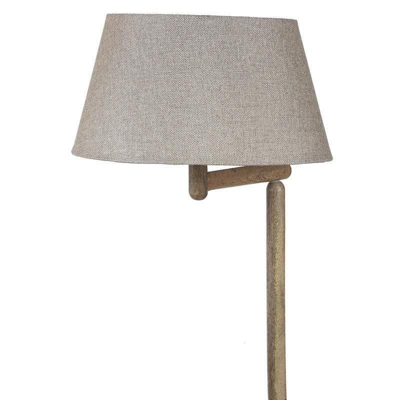 Buy Eartha Enya Floor Lamp With Shelf - Light Beige Floor Lamp from Vaaree