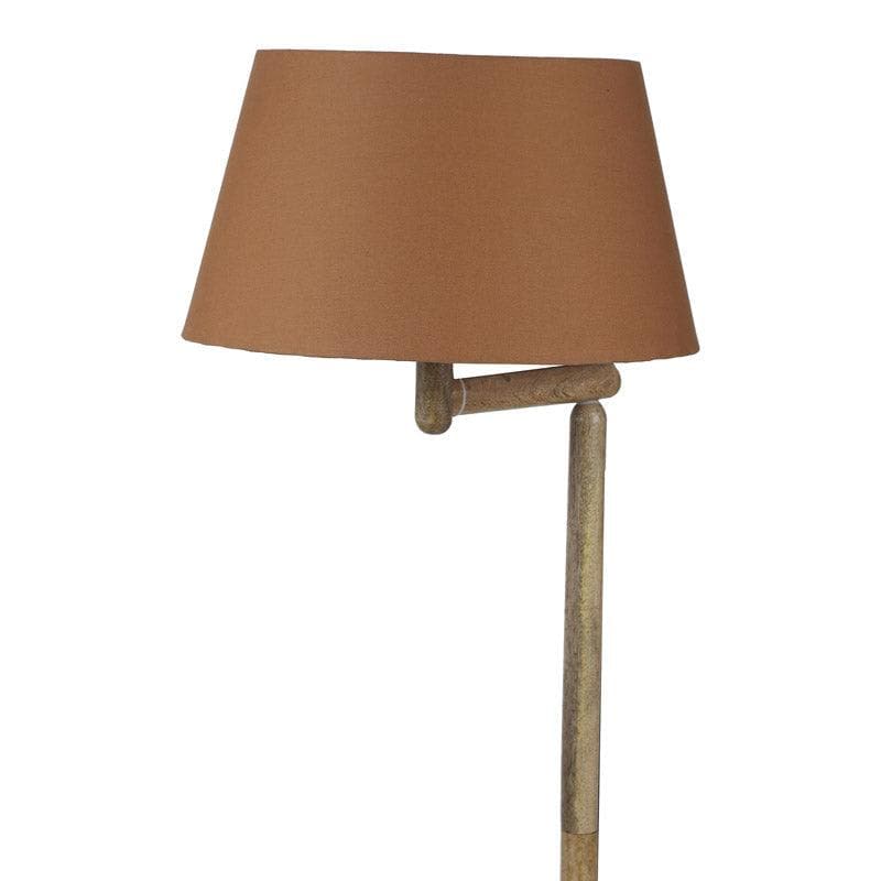 Buy Eartha Enya Floor Lamp With Shelf - Soft Brown Floor Lamp from Vaaree