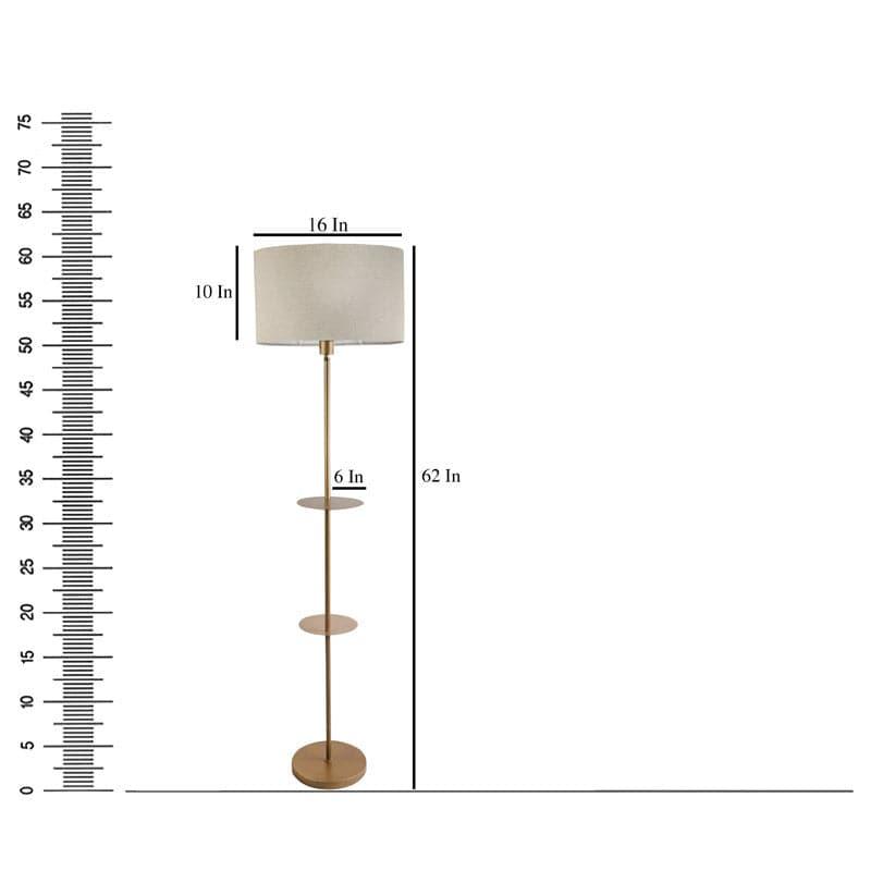 Floor Lamp - Eisa Dawn Floor Lamp With Shelf