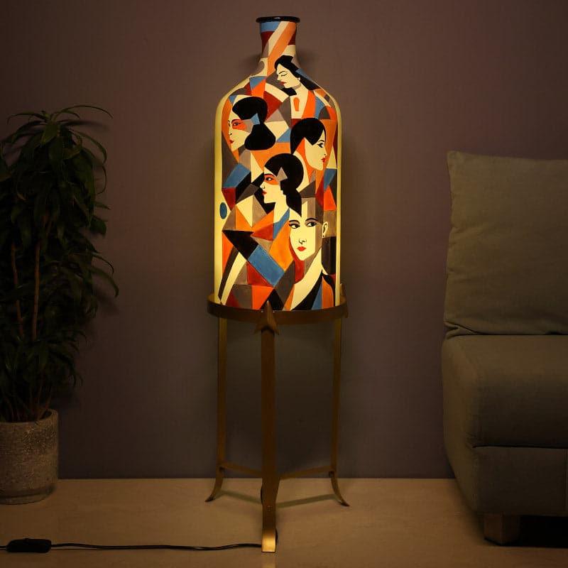 Buy Feminine Phase Floor Lamp With Stand Floor Lamp from Vaaree