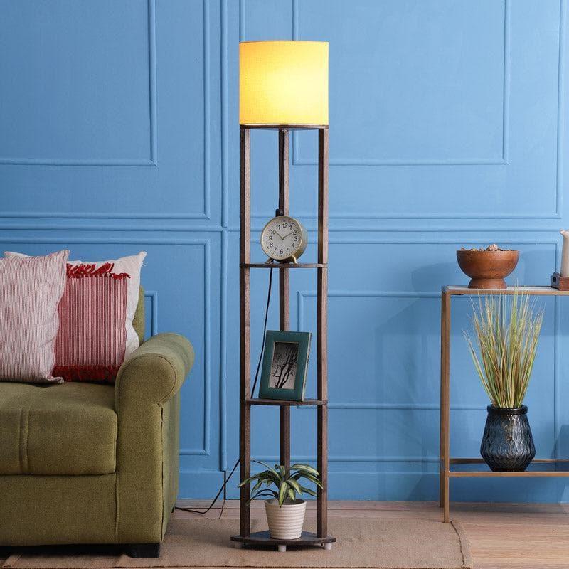 Buy Honey Yuno Floor Lamp With Shelf Floor Lamp from Vaaree