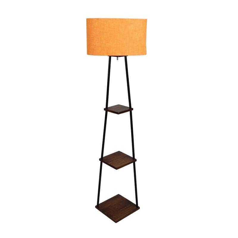 Floor Lamp - Kyomi Black Pyramid Floor Lamp