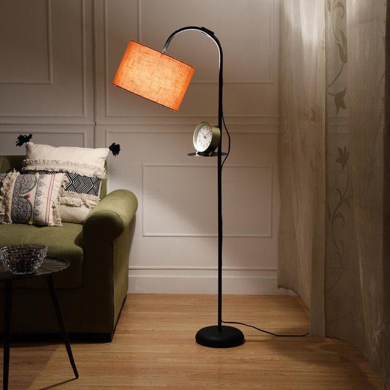 Floor Lamp - Kyomi Nyxa Floor Lamp With Shelf