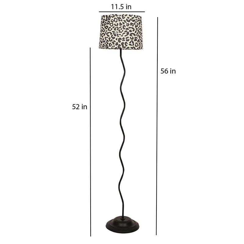 Floor Lamp - Leopard Hide Wavo Floor Lamp